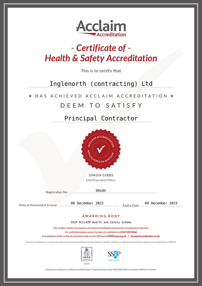 Constructionline Deem to Satisfy 06.12.2023
